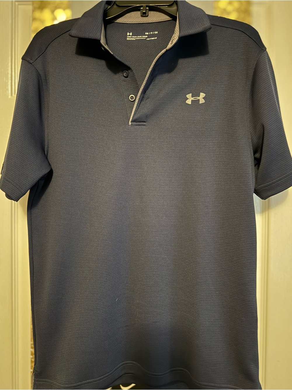 Under Armour Men’s Dark Navy Polo with Contrast Trim